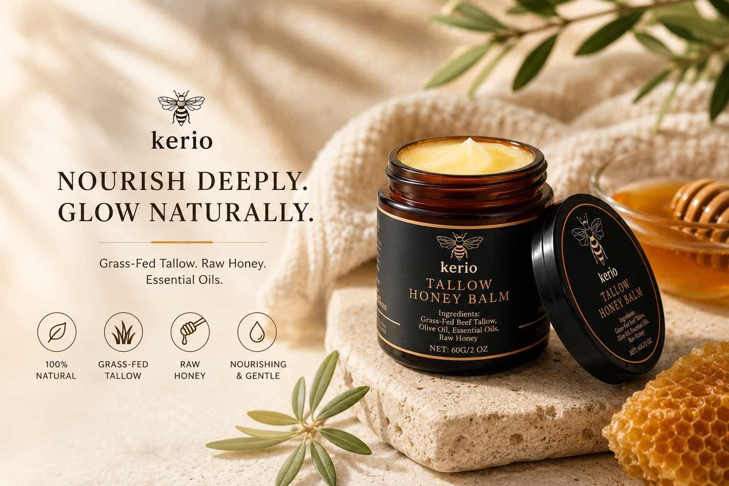 Kerio Youthful Glow Tallow Balm